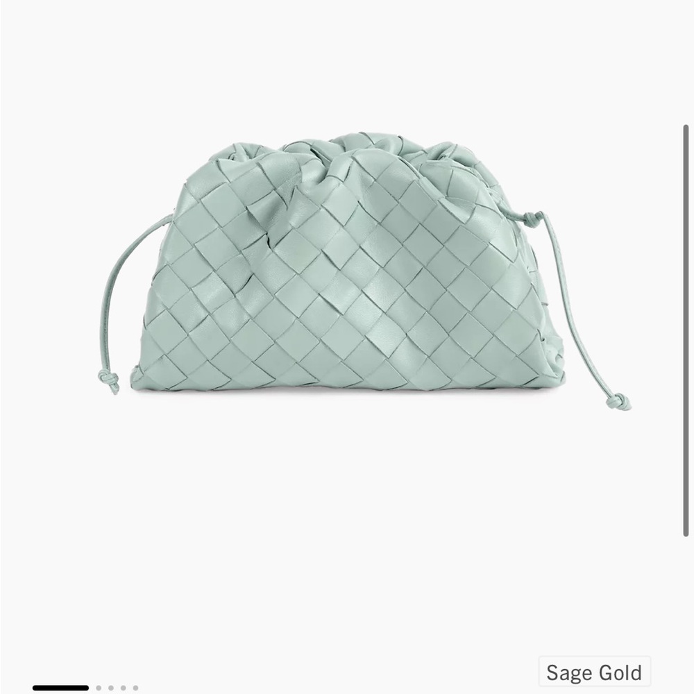 Bottega Veneta mini crossover leather pouch clutch